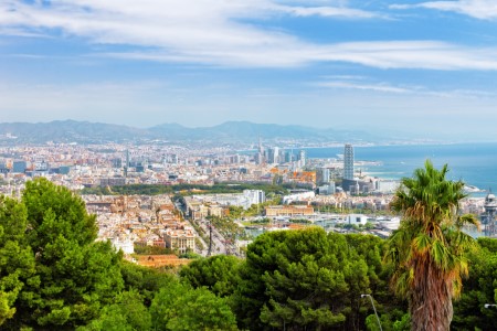 Panorama View Montjuic Barcelona